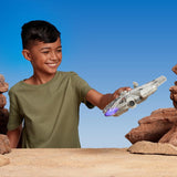Star Wars Micro Galaxy Squadron SWJ0332 - Millennium Falcon 22,5 cm officieel voertuig met licht, geluid en actiefiguren Naty Shop