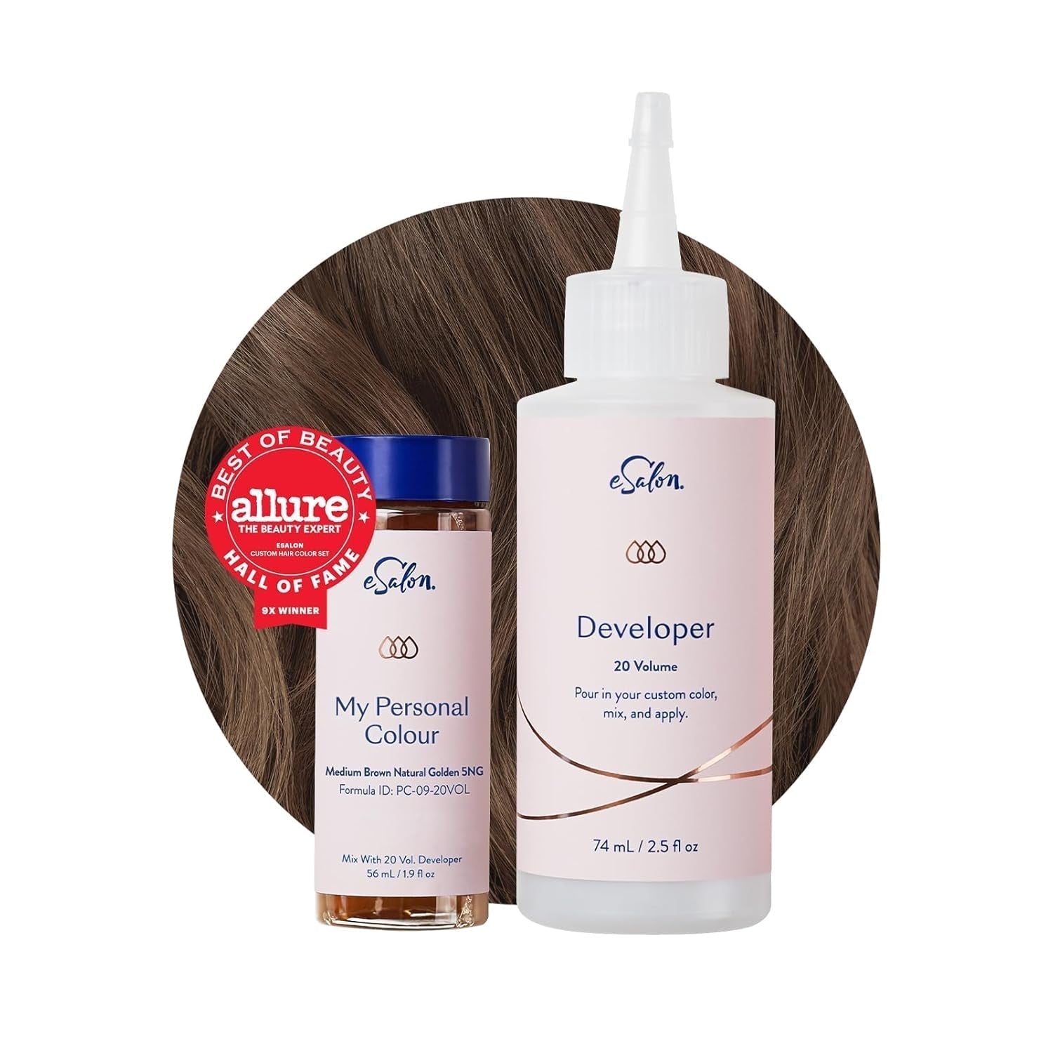 Permanente haarverfset 100% grijsdekking Thuiskleuring 0% ammoniak Haarverf Multidimensionale haarverf Professionele haarverf Naty Shop Haarverf Middenbruin Natuurlijk goud 5Ng
