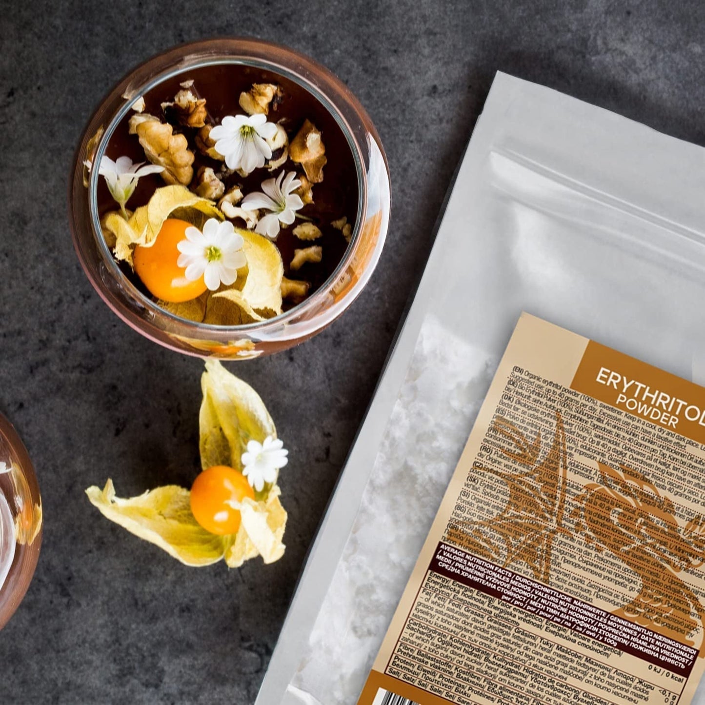 Bio Erythrit - Poeder, 100% Biologisch, Veganistisch, Null Kalorien-1Kg Zoetstoffen Naty Shop