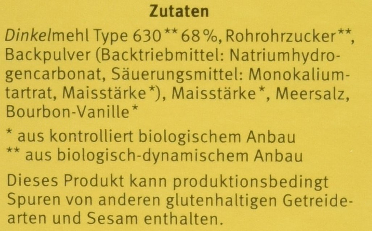 Demeter Bauck Hof Bio Dinkelwafel, 200 G Mengsel voor bakken en koken Naty Shop