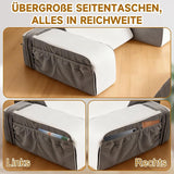 Leeskussen met afneembare neksteun en armleuning, comfortabel en lichtgewicht rugkussen voor bed en bank, rugkussen voor volwassenen, rugleuning van traagschuim voor lezen, tv kijken en videogames