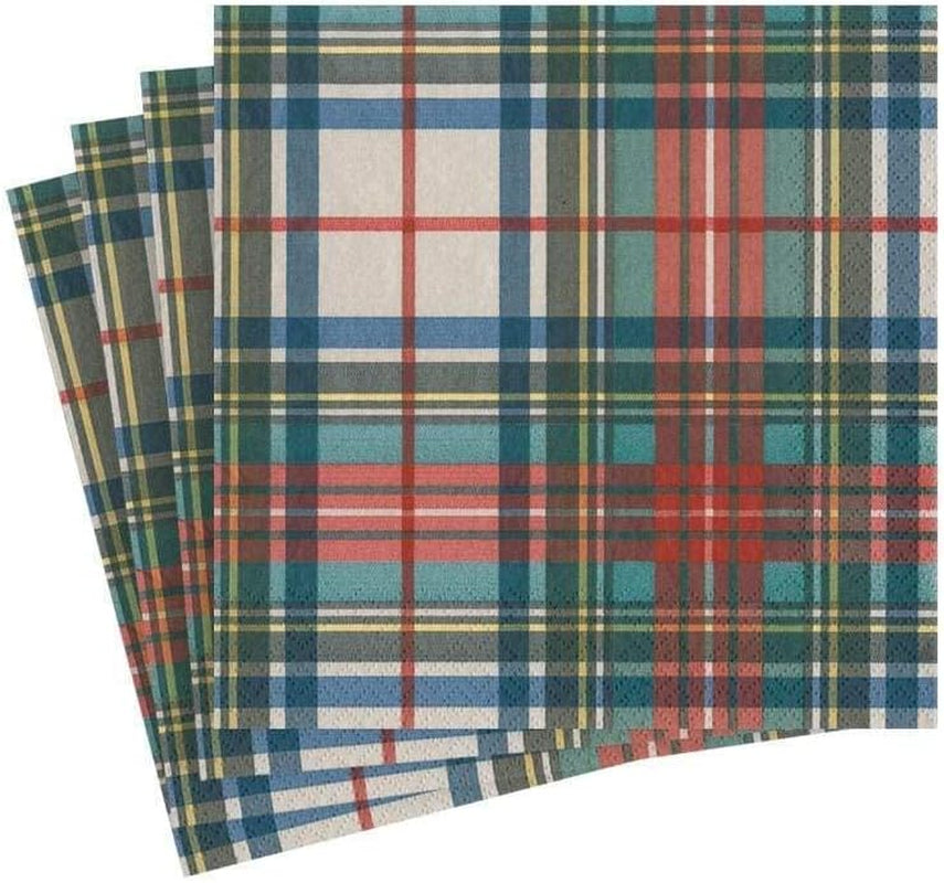 Dress Stewart Tartan Cocktail papieren servetten 20 per verpakking