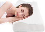Fityou Memory Foam Kussen Neksteunkussen Ergonomisch Slaapkussen Koelkussen Dubbelzijdig Ontwerp Wasbare Kussensloop (67,5X40X13Cm) Cervicale Orthopedische Kussens Naty Shop Zuiver Wit 60X35X9/11Cm