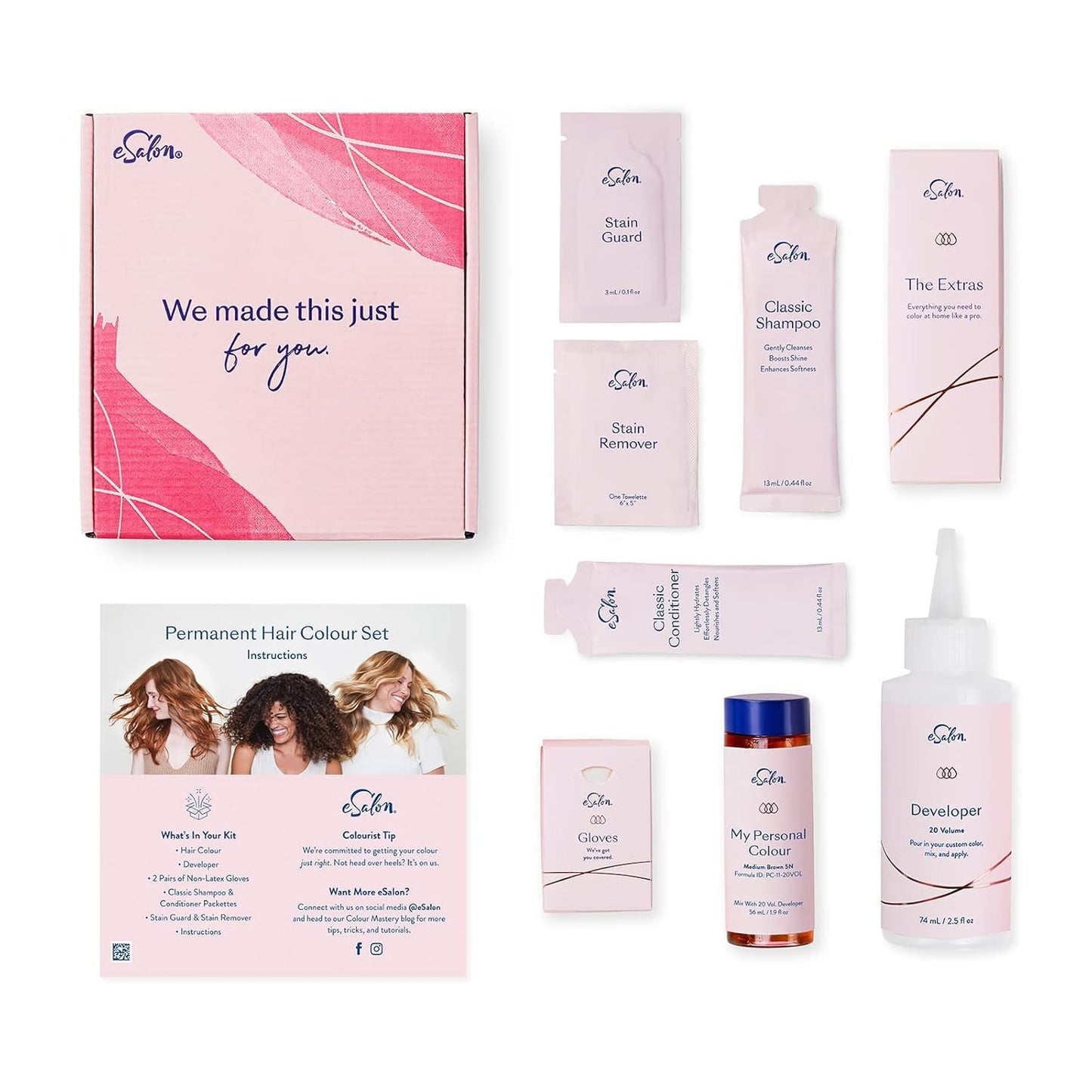 Permanente haarverfset 100% grijsdekking Thuiskleuring 0% ammoniak Haarverf Multidimensionale haarverf Professionele haarverf Naty Shop haarverf