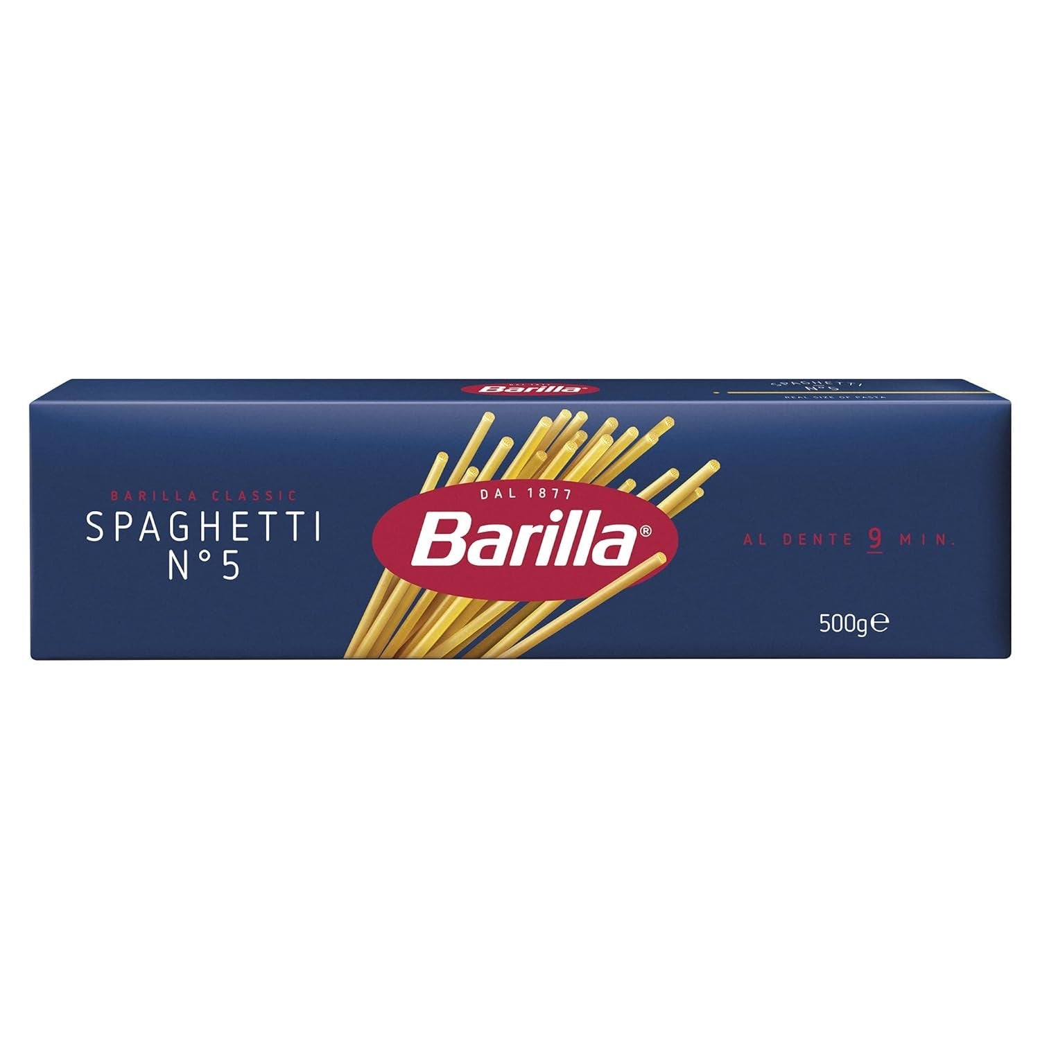 Barilla Pasta Klassische Spaghetti n.5 aus hoogwaardige Hartweizen immer al dente, (1 x 500 g), smaakloos