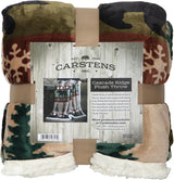 CARSTENS, INC. Wrangler Ultra Premium Throw Deken, superzacht, Sherpa Fleece, extra groot, 137,2 x 172,7 cm, Southwest Horizon bedden en dekens Carstens, Inc. Cascade Ridge