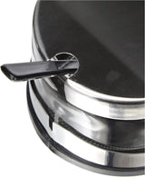 Classic Shaker, 250 ml, met lepel, roestvrij staal, zilver/transparant, 13 x 10 x 9 cm, 2 stuks