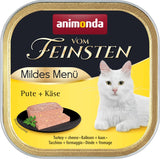 animonda vom Feinsten Mild Menu Mild Variety (32 x 100 g), graanvrij, suikervrij nat kattenvoer, licht verteerbaar voer met kalkoenvlees