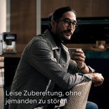 Siemens EQ900 automatische espressomachine, groot TFT-kleurenscherm, 2 bonencontainers, 36 warme en koude dranken, koude koffie, superstil, tweekopsfunctie, app-bediening, roestvrij staal, TQ907D03