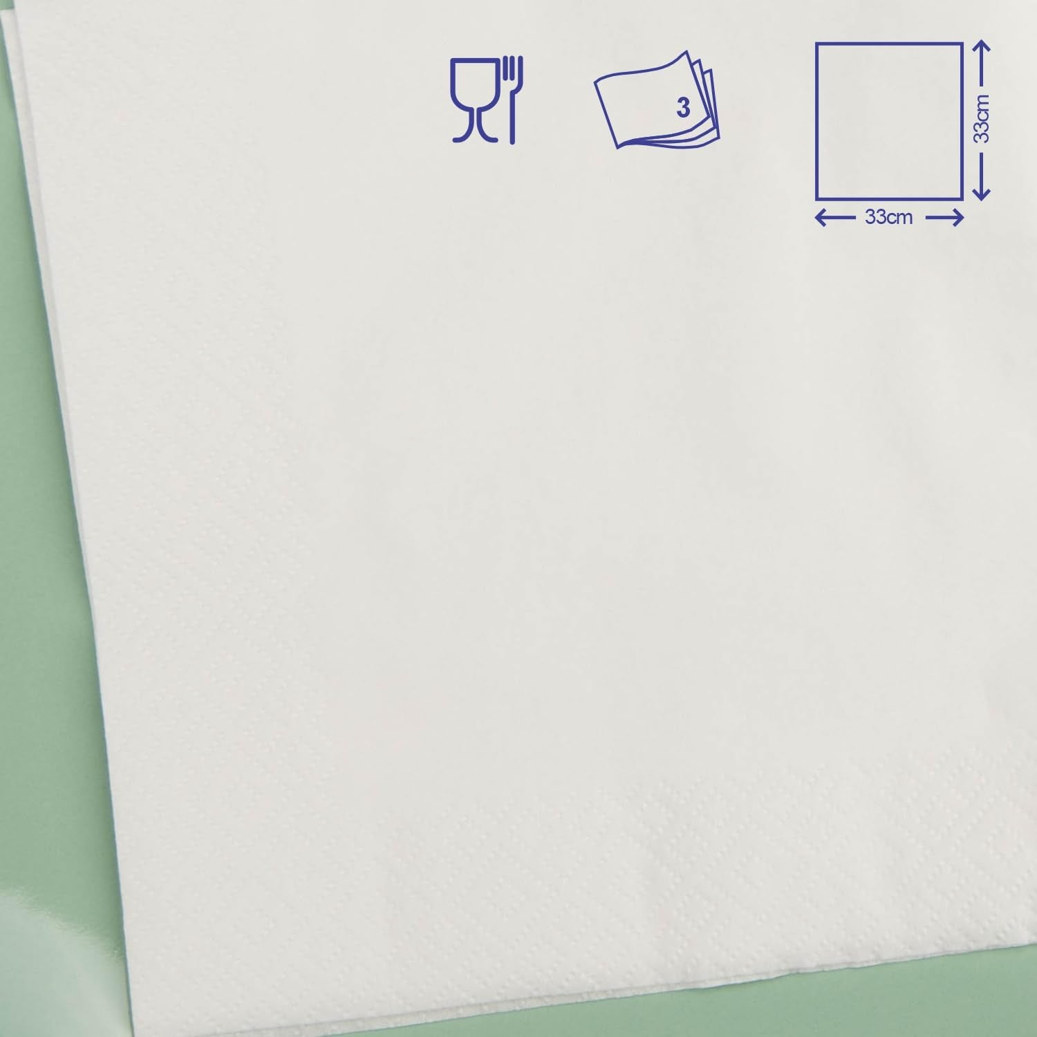 Renova papieren servetten, tafelkunst, 50 premium servetten, 3-laags