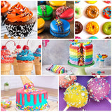 Fettlösliche Lebensmittelfarbe Für Schokolade - 26 Farben Ölbasis Lebensmittelfarben Für Fondant, Torten Decoratie, Backen - Flüssige Kleurstof voor Kakaobutter, Botercrème, Kuchen - 6Ml Je Naty Shop