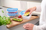 Emsa 508558 Clip & Close voedselbewaarcontainers | 3-delige set | 3 x 1 liter | -40 tot +100 graden | kunststof | 100% verzegeld | speciale zegel voor versheid Naty Shop voedselbewaardozen