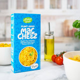 Gekweekte voedingsmiddelen Veganistische 3-delige set Veganistische Mac en Kaas, Goudse saus, Cheddarsaus, Laktosefrei Glutenfrei MAC & CHEEZ CHEATCHEEZ