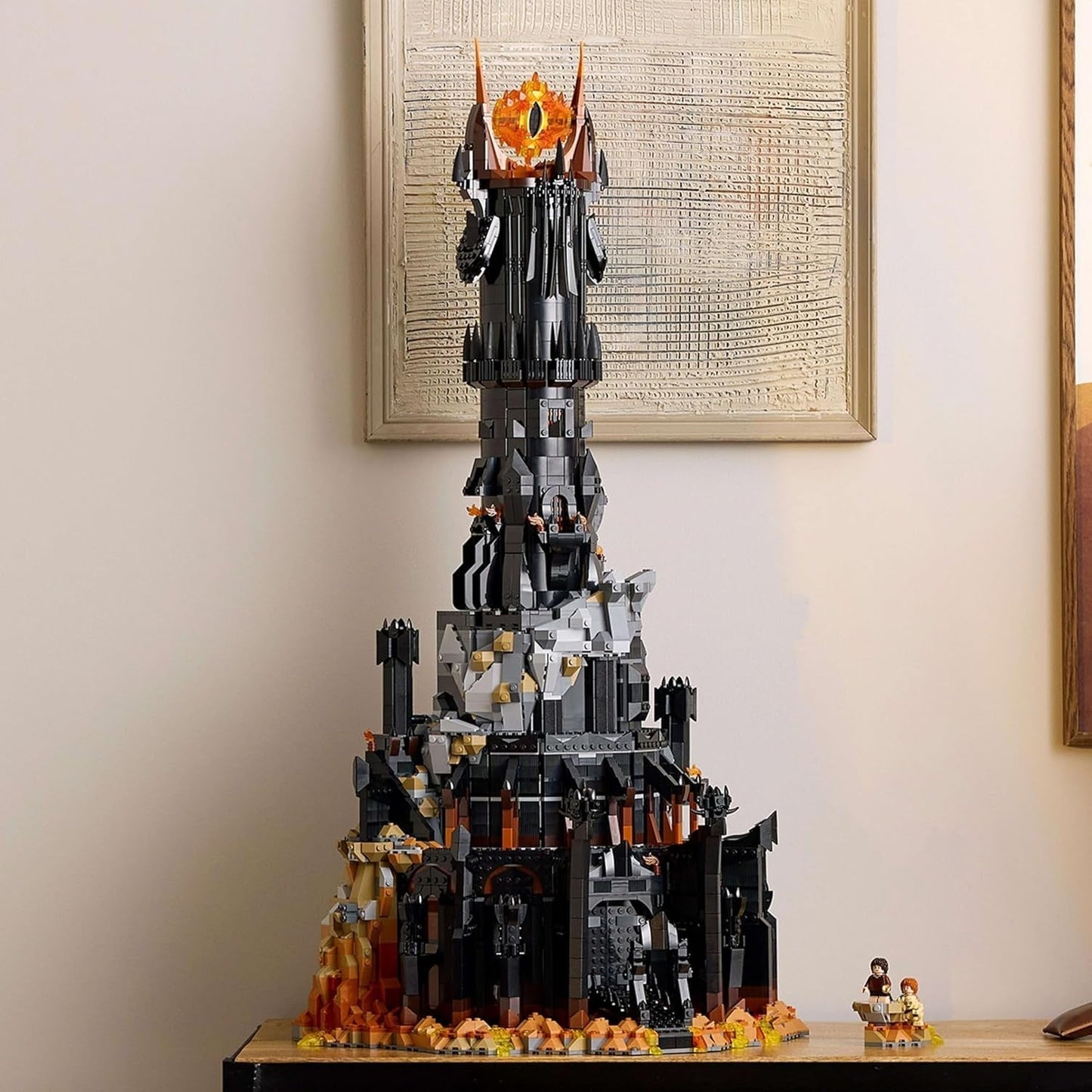 LEGO Icons The Lord of the Rings: Barad-Door bouwset voor volwassenen met Sauron, Gothmog, Orc, Frodo, Sam en Gollum minifiguren Filmmemorabilia Fan Collectible 10333 Bouwsets Beuche in LEGO-Store