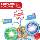 Chicco 00009820100000 Mi First Drumset met licht en geluid, 3 speelmodi Muziekinstrument met batterij voor kinderen, veelkleurig, groot Jucarii Bebe Naty Shop