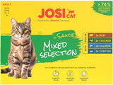 Multipack Gemengde Selectie in Saus (12 x 85 g) | Volwassene | Premium natvoer in saus voor volwassen katten Multipack mythe 4 Sorten | Ohne Konservierungsmittel | 12 pakjes