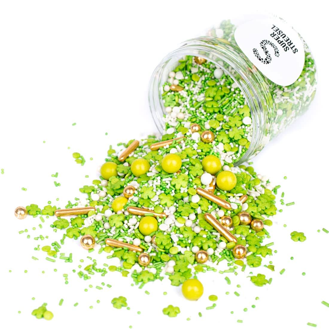 Super Streusel, Lucky Charms, Green Sugar Sprinkles, 90 gram Sprinkles Naty Shop 90 gram