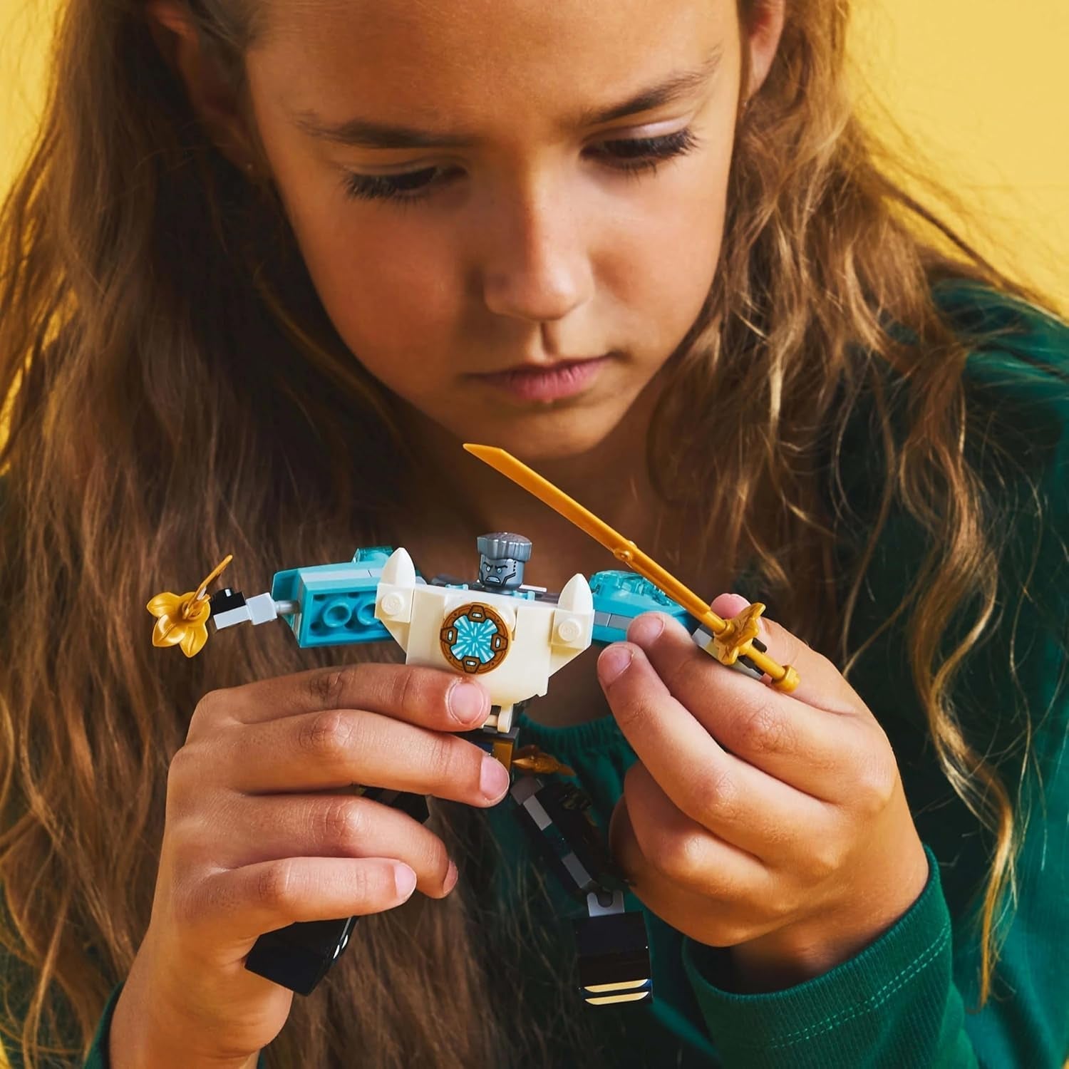 LEGO NINJAGO Zane's Actie Mech - Ninja speelgoed met 3 minifiguren voor rollenspellen - Kleine set om te bouwen en te spelen voor kinderen - Cadeau-idee voor jongens en meisjes vanaf 6 jaar 71827 Bouwsets Besuche den LEGO-Store