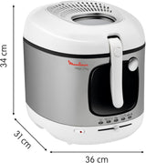 Friteuse AM4800 Mega 2Kg, oliefriteuse, geurfilter, 1800 W Huishoudelijke apparaten Naty Shop