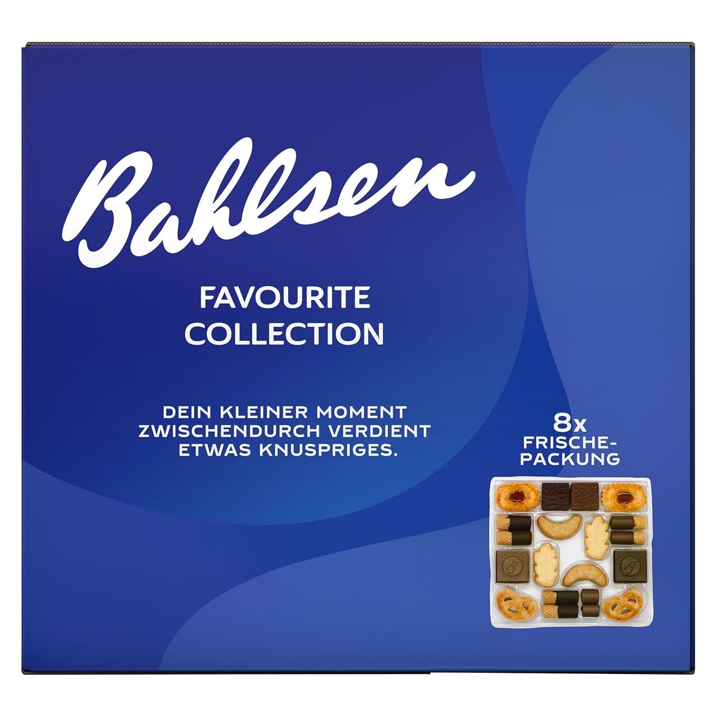 Bahlsen Favorite Collection XL 1 pak knapperig deeg en wafelmix met melk en pure chocolade (8 x 227 g / 1816 g)