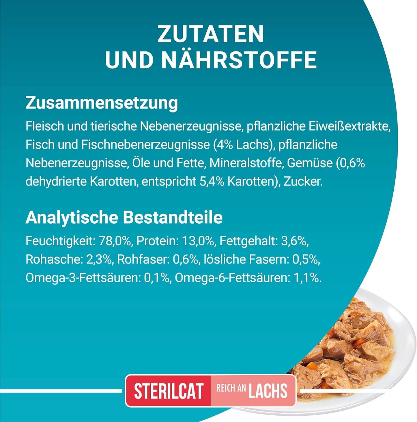 PURINA ONE STERILCAT nat kattenvoer, zachte stukjes in saus voor gesteriliseerde katten, met zalm, verpakking van 26 (26 x 85 g)