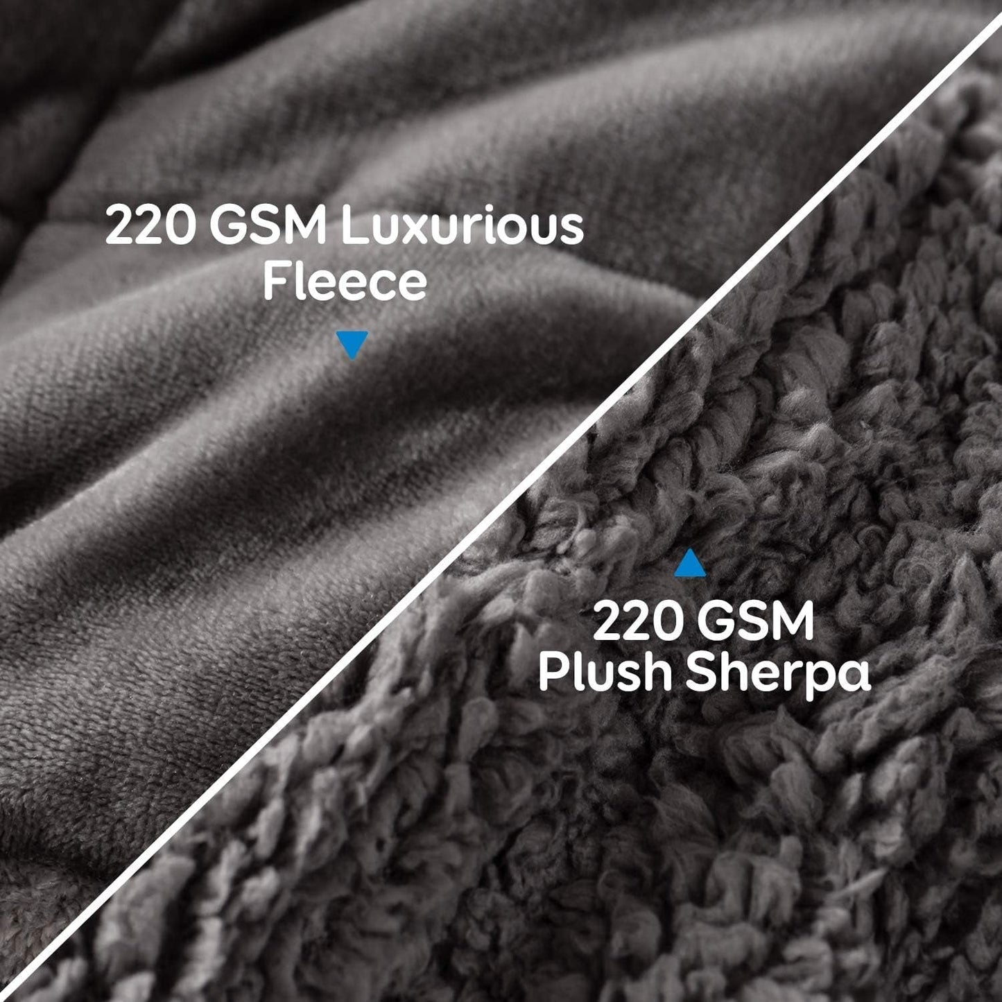 Cottonblue verzwaarde deken 6,8kg Queen size flanel Shaggy Sherpa verzwaarde deken voor volwassenen Comfortabele verzwaarde dekens om te kalmeren en te ontspannen Zware dekbedden 152,4 X 203,2 Naty Shop Quilts & Quilts