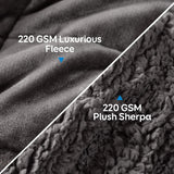 Cottonblue verzwaarde deken 6,8kg Queen size flanel Shaggy Sherpa verzwaarde deken voor volwassenen Comfortabele verzwaarde dekens om te kalmeren en te ontspannen Zware dekbedden 152,4 X 203,2 Naty Shop Quilts & Quilts