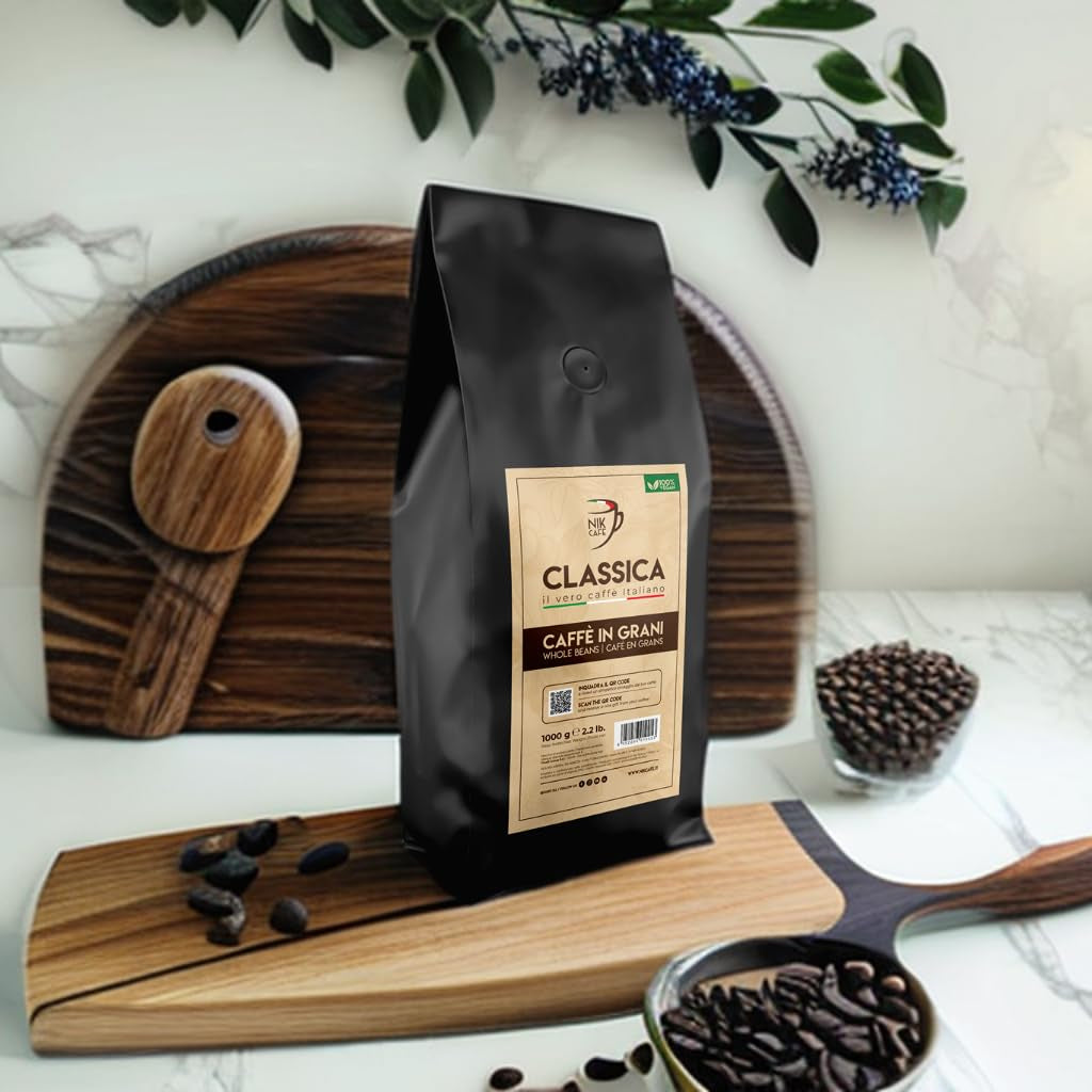 NIK CAFE' – Classico blend – gebrande koffiebonen. Zijne Excellentie, de stoere. 100% robuust