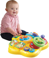 Vtech Baby Adventure Speeltafel - Kleurrijke babyspeeltafel met 6 speeltuinen en interactieve elementen - Leer spelenderwijs kleuren, cijfers, dieren, muziek en vormen - Voor kinderen van 12-36 maanden Babyspeelgoed Naty Shop