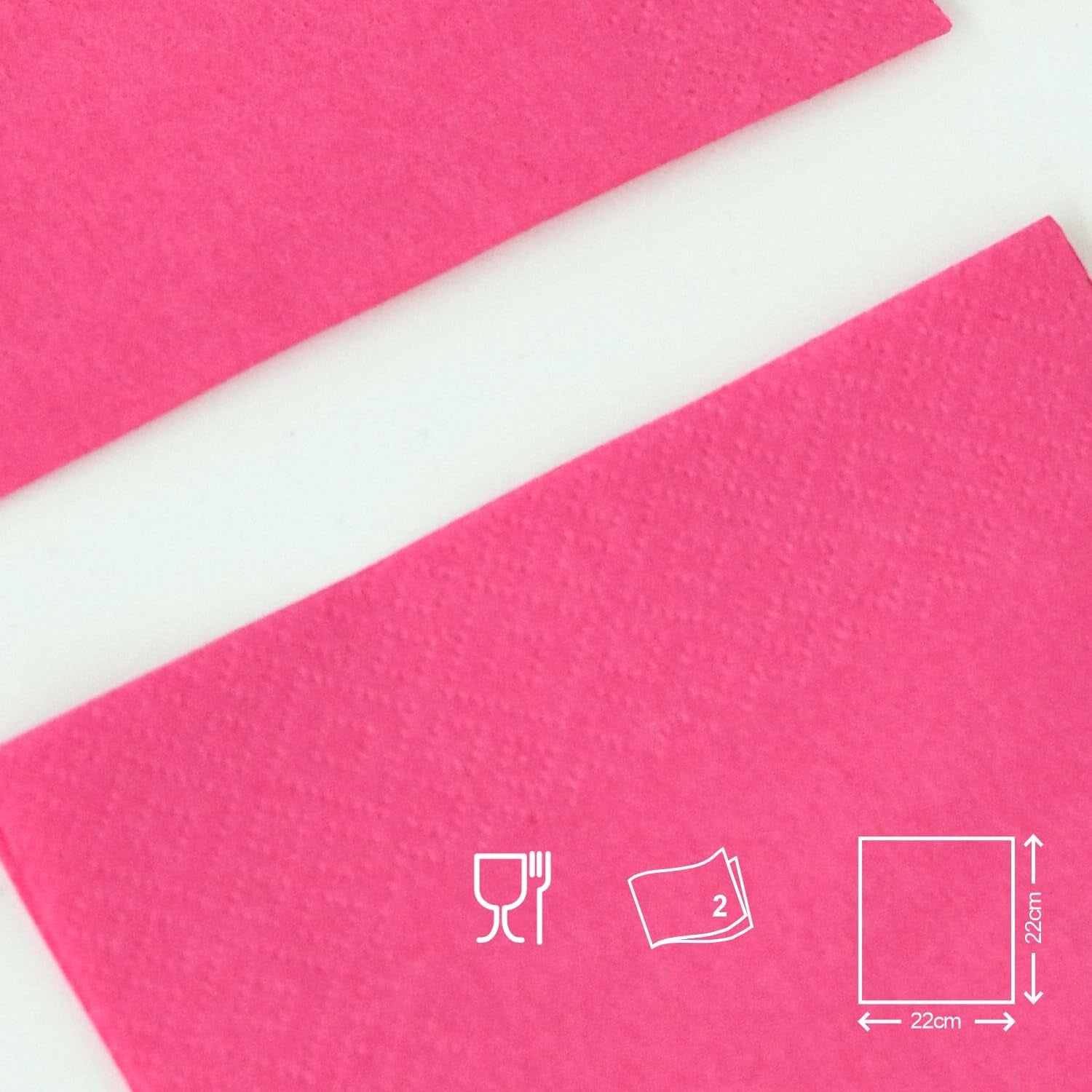 Renova cocktailservetten, fuchsia, 30 servetten