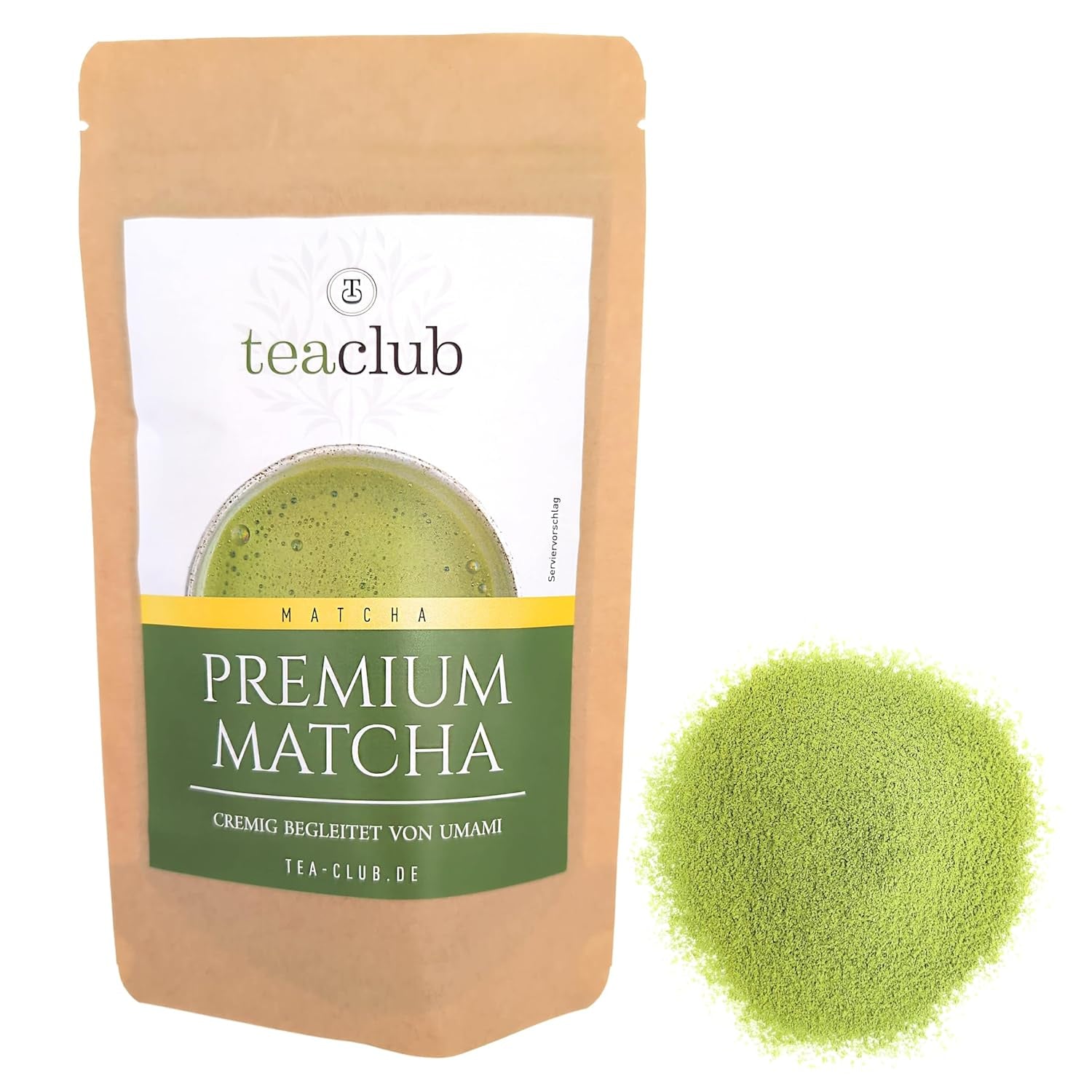 Premium Matcha Tea Japan 100g - Lab getest - Ceremonieel Matcha-poeder voor het maken van Umami Matcha, 100% natuurlijk groene theepoeder, ideaal voor Matcha Latte, Teaclub