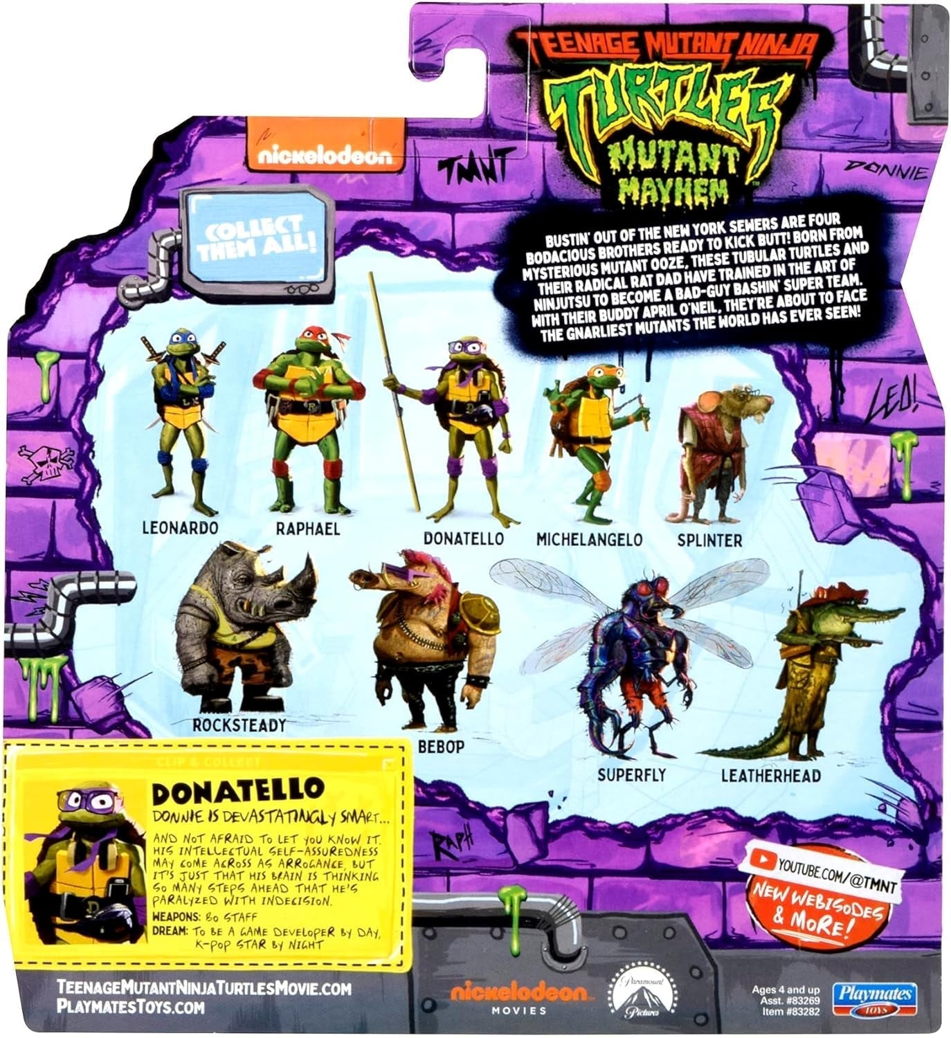 TEENAGE MUTANT NINJA Turtles - Donatello Basisfiguur Actiefiguren Naty Shop