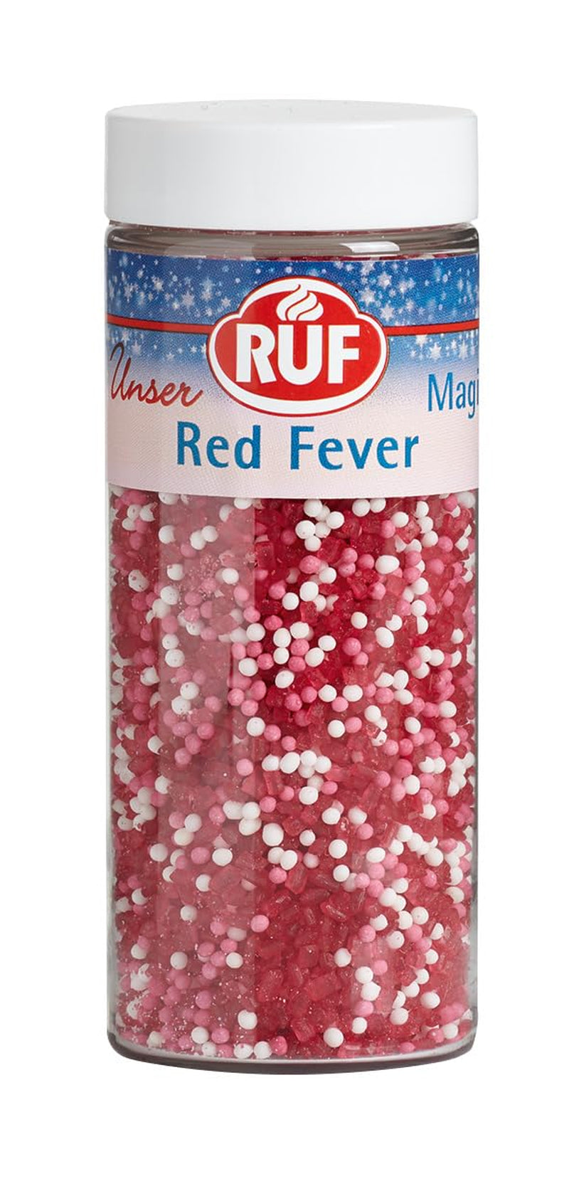 RUF Love Chocolate Chocolade Linzendecoraties, gemaakt van fijne melkchocolade met een knapperig en kleurrijk suikerglazuur, 75g per doos