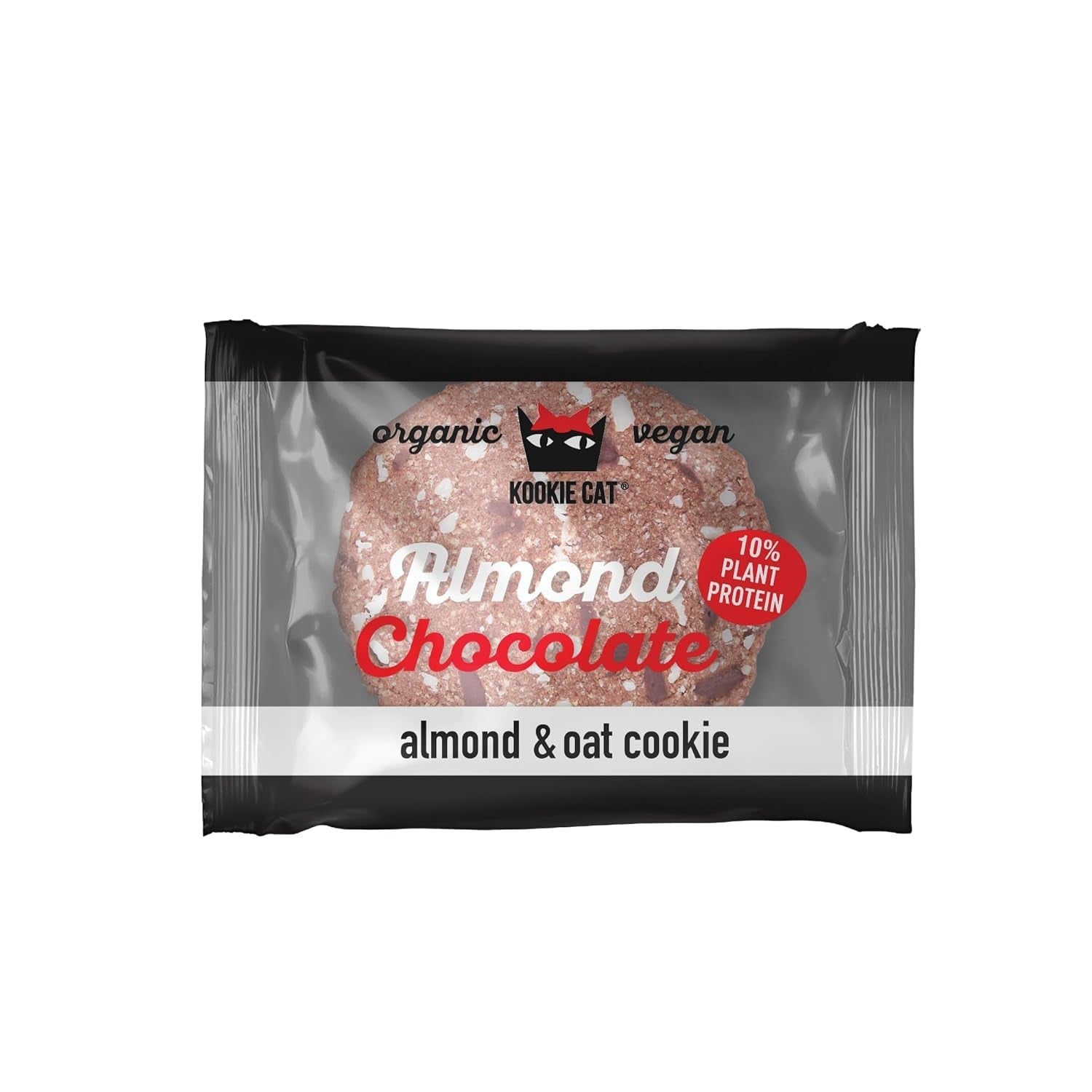 Amandel & Chocolade - Individueel Verpakte Veganistische Koekjes, Glutenvrij, Sojavrij, Biologisch, Amandel & Haver - 12 x 50g Multipack (Pak van 2)