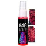 Haarlakkleur, Tijdelijke Rode Spray Haarverf, Roodgekleurde Haarverf, Wasbare Haarverf, Levendig Rode Haarkleurspray, Instant Haarverf, Haarverf voor Carnaval, Halloween, Cosplay, Feest Naty Shop Rode Haarverf 30 Ml (1 Pak)