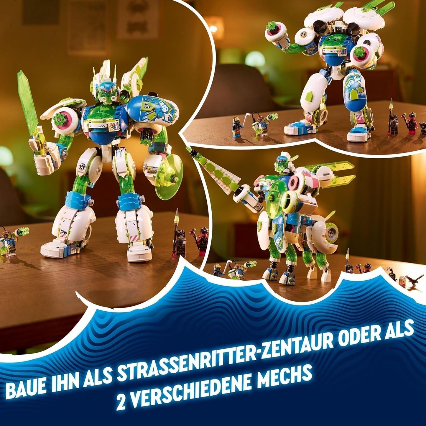 LEGO Dreamzzz 3-in-1 Mateo en Z-Blob de Ridder Mecha Bouwstenen speelset voor jongens en meisjes van 10 jaar oud Kindercadeau Fantasieset 3 manieren Robotavontuurspeelgoed 71485 Bouwsets Beuche in LEGO-Store
