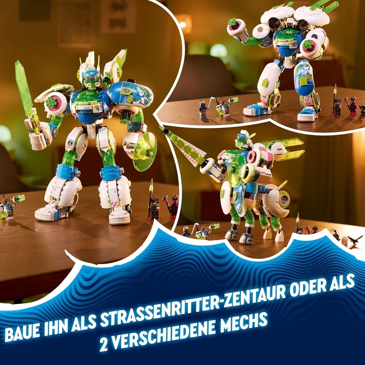 LEGO Dreamzzz 3-in-1 Mateo en Z-Blob de Ridder Mecha Bouwstenen speelset voor jongens en meisjes van 10 jaar oud Kindercadeau Fantasieset 3 manieren Robotavontuurspeelgoed 71485 Bouwsets Beuche in LEGO-Store