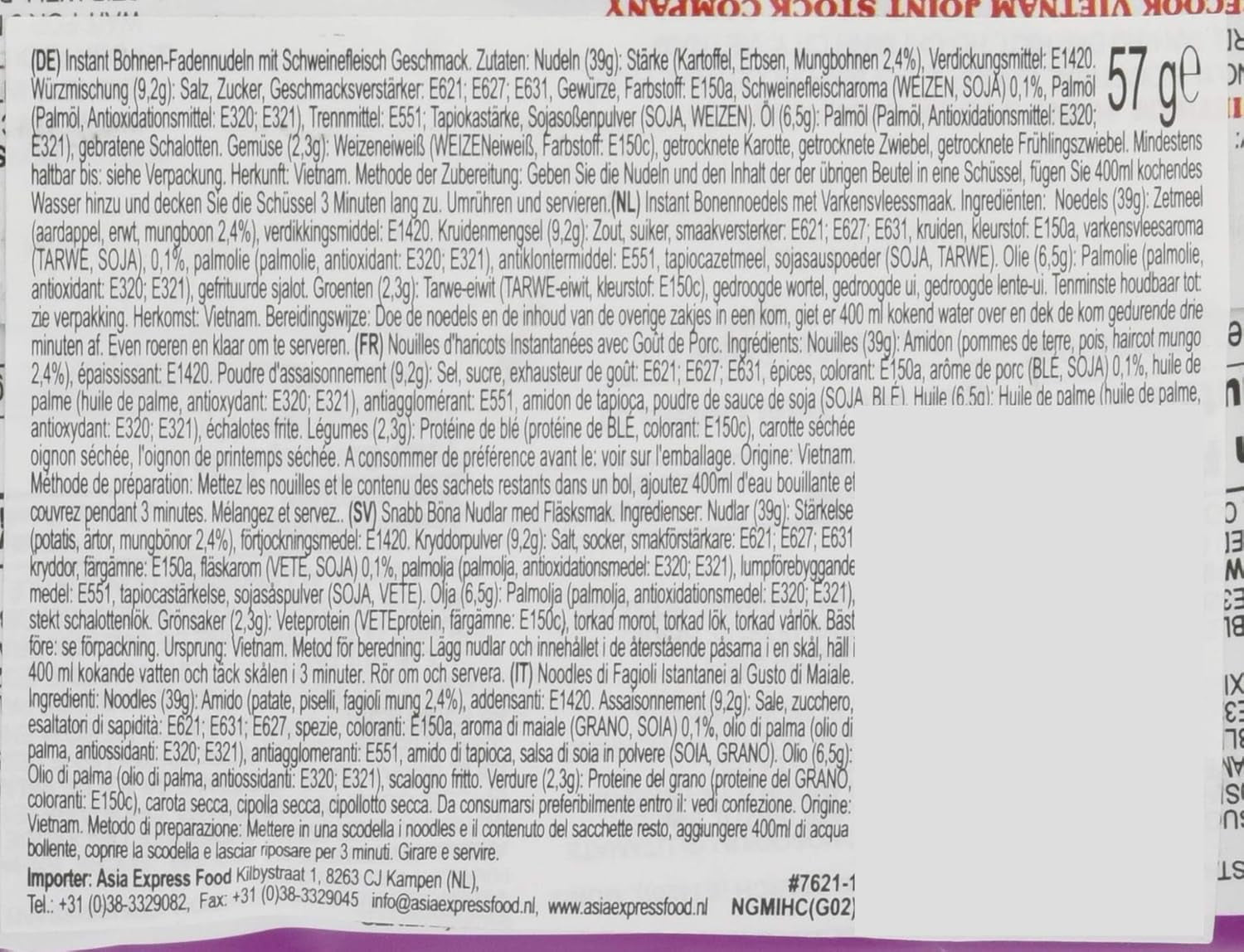 - GD Glazen Instantnoedels met Varkensvlees - (1 x 57 g)