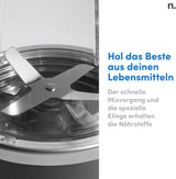 Nutribullet Original, Elektrische Mixer, Zerkleinerer, Smoothiemixer, Smoothie Maker, 600 W Leistung, Einfach Und Schnell in Der Anwendung, Kompakt, Leicht Zu Reinigen, NB603DG Kitchen Naty Shop