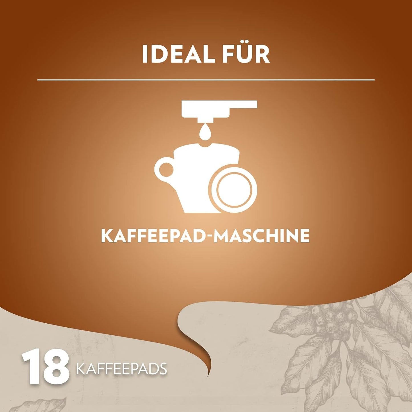 Lavazza Crema E Aroma, romige en aromatische smaak, medium Röstung, 18 Pads