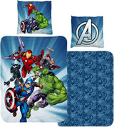 Kinderbeddengoed, diverse stripfiguren, 100% katoen Beddengoed - kinderen Naty Shop Avengers