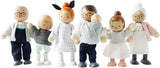 - Meine Familie met 4 puppen – Holz, Stoff – P053