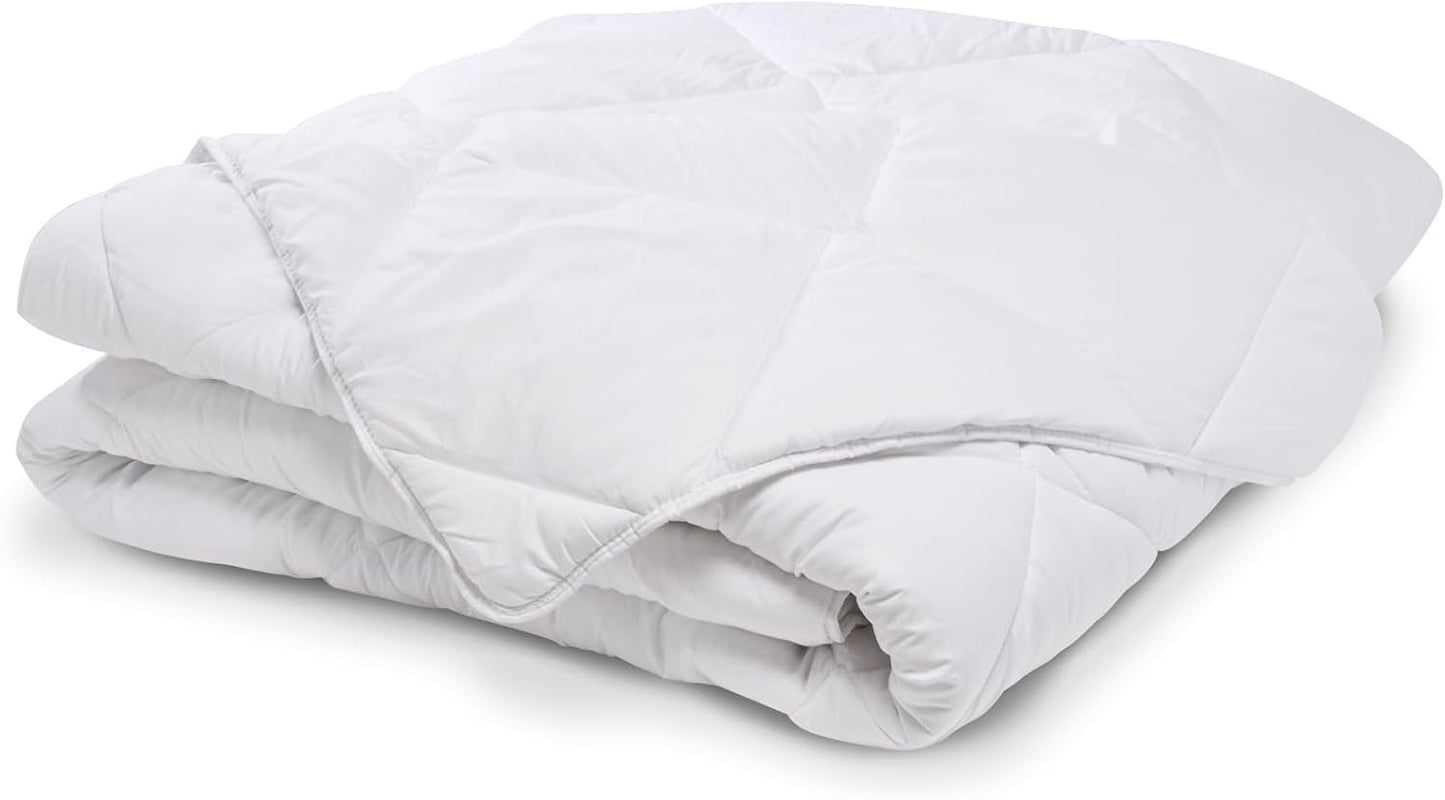 Warm dekbed voor 1 persoon, Hygiafill 95° wasbaar, professioneel getest, wit, 140X200Cm, KBOB40 Dekbedden en dekbedden Naty Shop