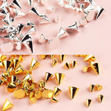 Mini Metall Nieten Punk Nail Charms Goud Zilver Strasssteine ​​Nägel Charm Kegel Spikes Nagelschmuck Glitzersteine ​​Nail Art Studs Nagel Steine ​​Legierung Nagelanhänger Rhinestones Nageldesign Zubehör