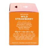 Ahmad Tea - Wilde Aardbei - Cafeïnevrije fruit- en kruidenthee - Aardbei - Smaakverzegelde, individueel verpakte theezakjes met 2 g thee per portie - 20 theezakjes met bandjes