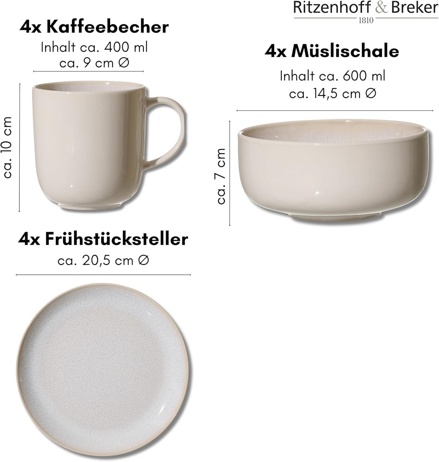 Ritzenhoff & Breker Laredo Ontbijtset, 12-delig - DS
