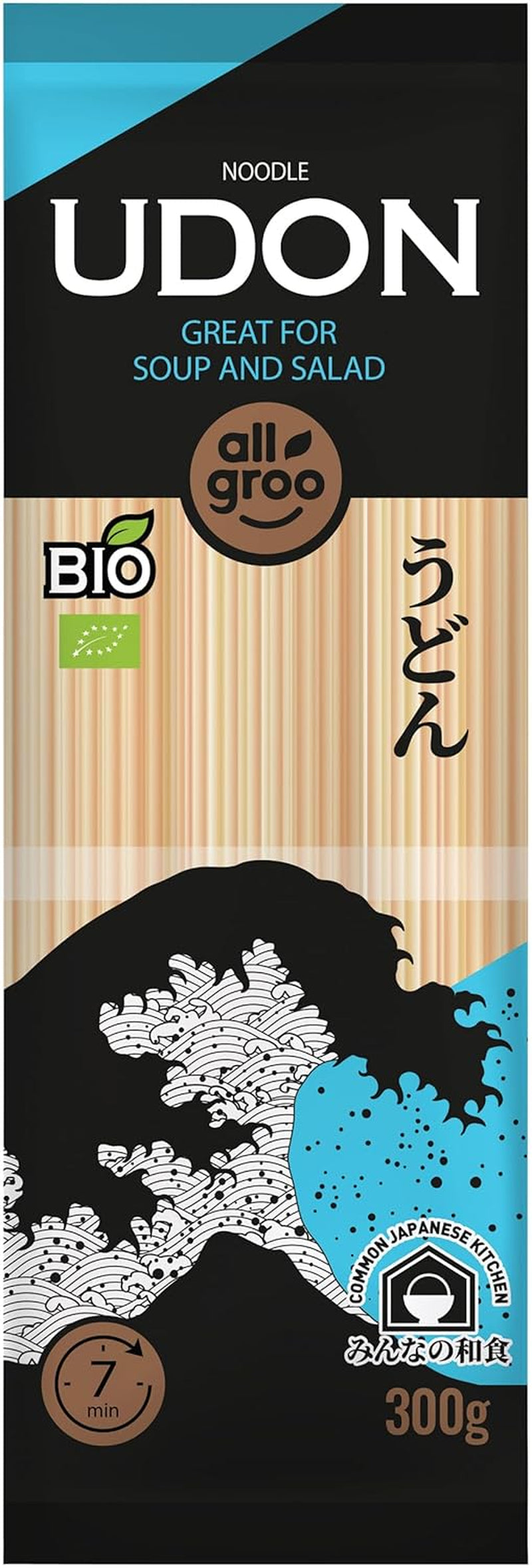 Allgroo Biologische Tarwenoedels, Udon, CN-BIO-154-1 x 300 g