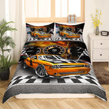 Jungen Cartoon Autobeddengoedset 135X200,Kinder Bau Fahrzeuge Tröster Abdeckung Für Kind Kleinkind Teens,Dinosaurier Bettbezug,Traktor Maschinerie Bagger Bettdecke Abdeckung,Lkw Autos Bedtuffen Naty Shop Multi 9 135*200+80*80*1