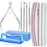 FANDAMEI manicureset, buffer voor gelnägel, nagelfeile 100/180, nagelfeilen voor gelnägel, nagelhautschieber, buffer voor gelnägel, feilen voor gelnägel, nagelzange, nagelfeilen set, manicure- en pedicureset