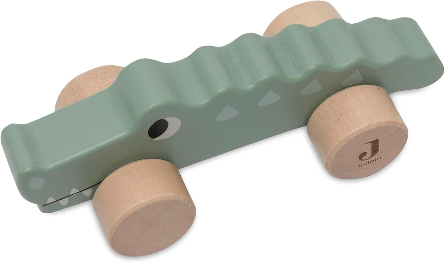 Jollein 112-001-67090 Houten speelgoed op wielen, groen Babyspeelgoed Naty Shop